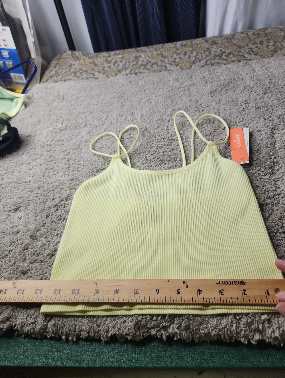 Women's Seamless Convertible Straps Brami - Colsie Yellow M - Picture 8 of 13
